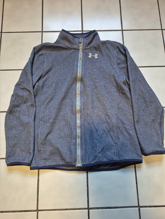 Under Armour Other - Under Armour Kid's Full-Zip Heathered Navy Jacket Size Youth XL